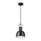 Z-Lite Melange Pendant, 1-Light, 8.25 In.W x 11.75 In.H, Matte Black/Matte Black 725MP-MB - alternate 3